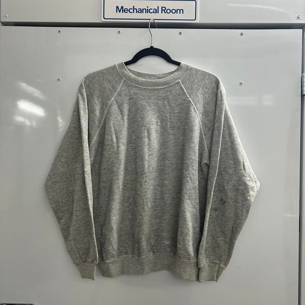 VTG 80s Hanes Gray Blank Sweatshirt